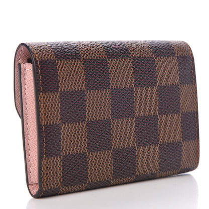 Louis Vuitton Damier Ebene Rosalie Coin Purse Rose Ballerine 3 of 8