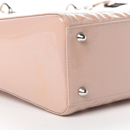 Christian Dior Patent Cannage Large Lady Dior Light Pink 9 of 15