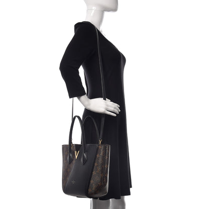 Louis Vuitton Calfskin Monogram Kimono Tote PM Black 2 of 20