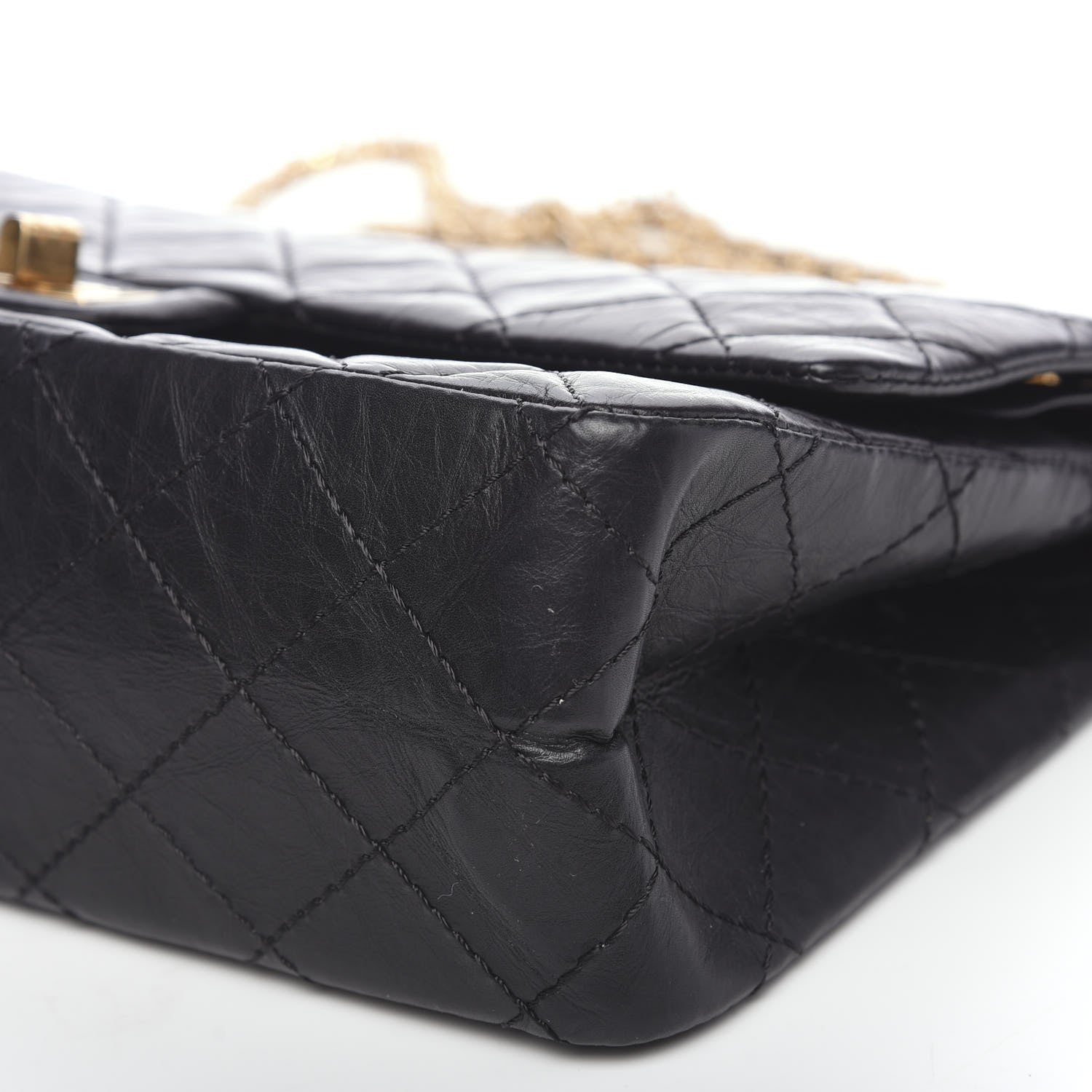 Chanel Aged Calfskin Quilted 2.55 Reissue 226 Flap Black 6 of 10