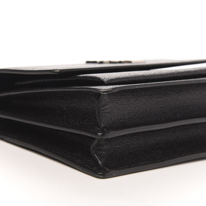Saint Laurent Grained Calfskin Erosion Medium Monogram Sunset Black 7 of 10