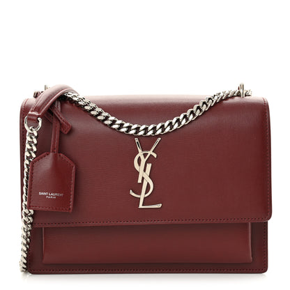 Saint Laurent Calfskin Medium Monogram Sunset Pallisandre 1 of 11