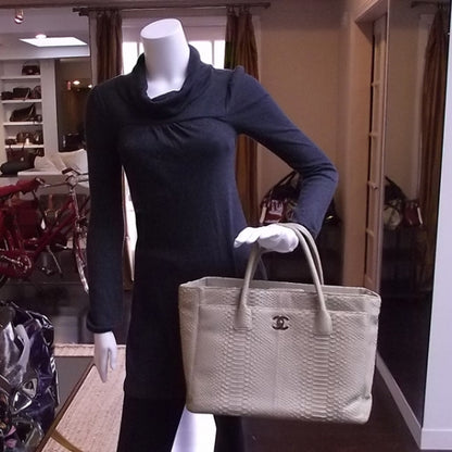 Chanel Python Cerf Shopper 2 of 12