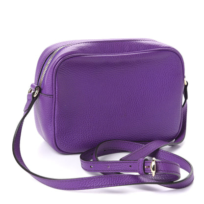 Gucci Pebbled Calfskin Small Soho Disco Bag Shine Purple 3 of 11