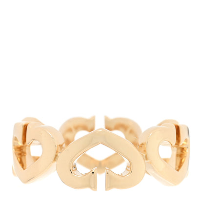 Cartier 18K Yellow Gold Diamond Hearts and Symbols Ring 53 6.25 3 of 4
