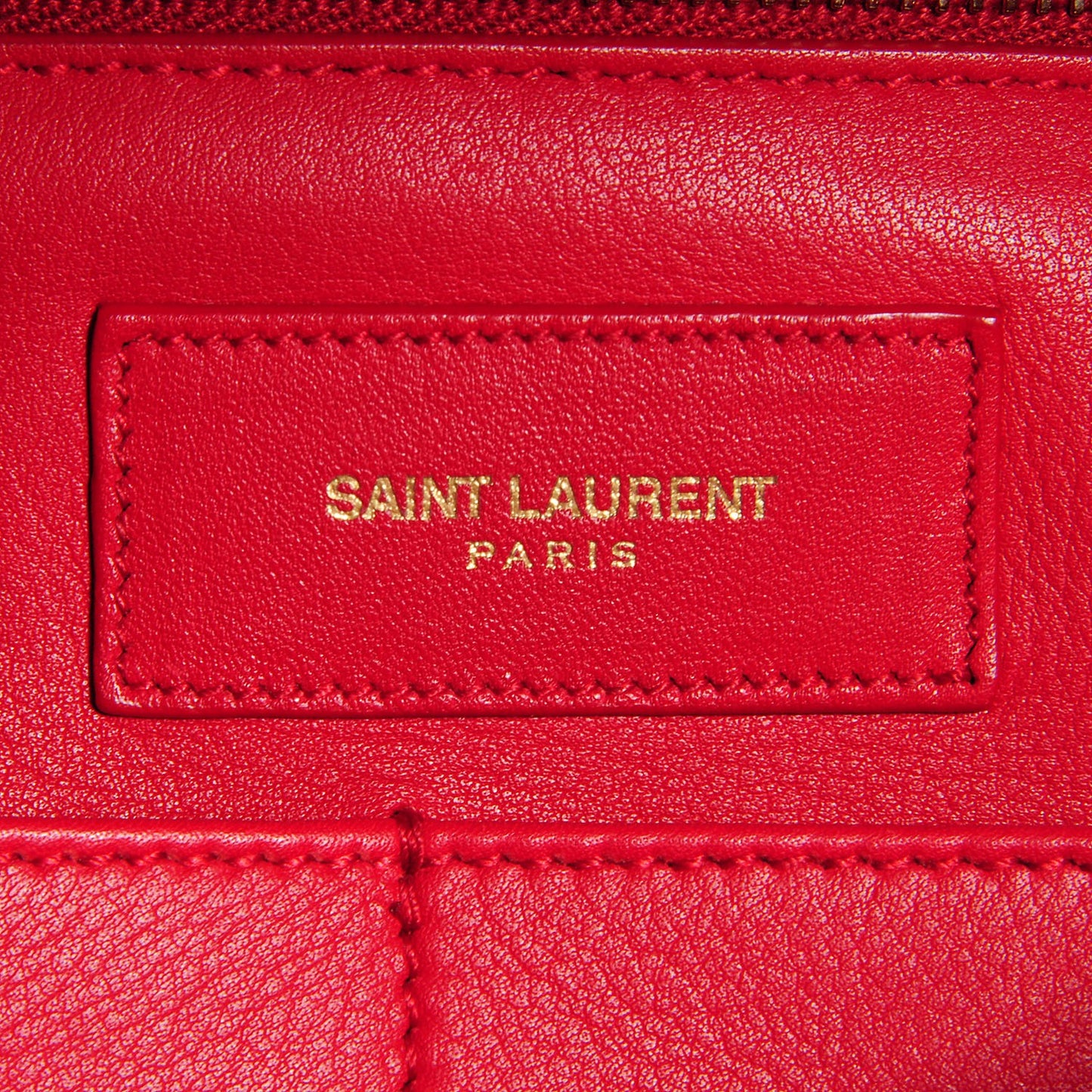 Calfskin Medium Classic Y Cabas Red