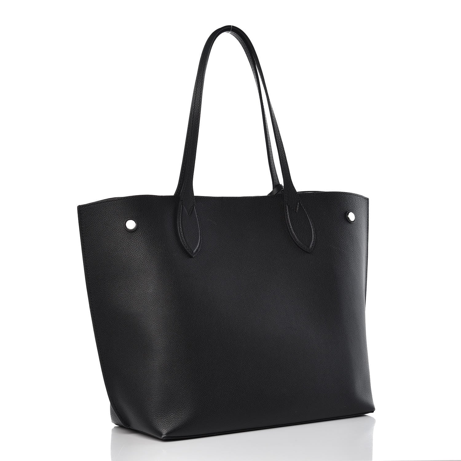 Louis Vuitton Calfskin Lockme Go Tote Black 3 of 15