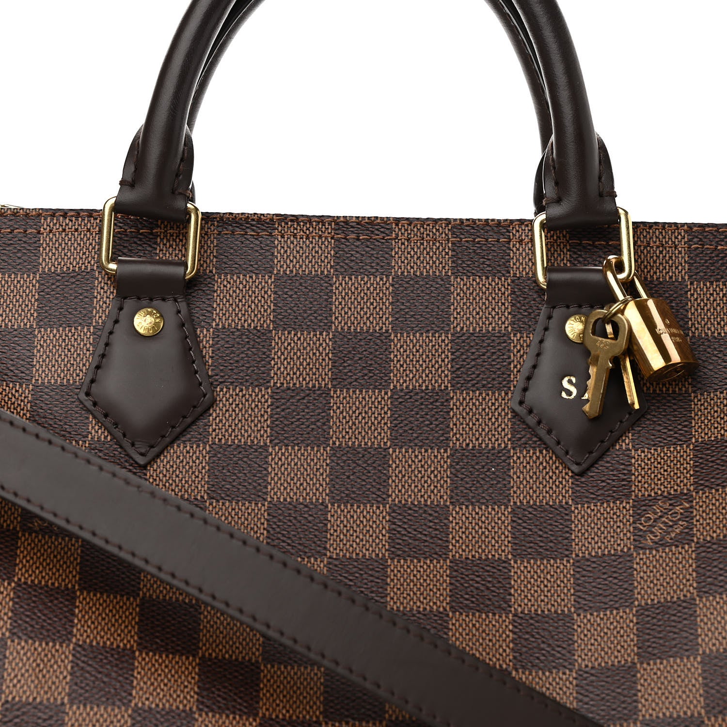 Louis Vuitton Damier Ebene Speedy Bandouliere 30 8 of 12