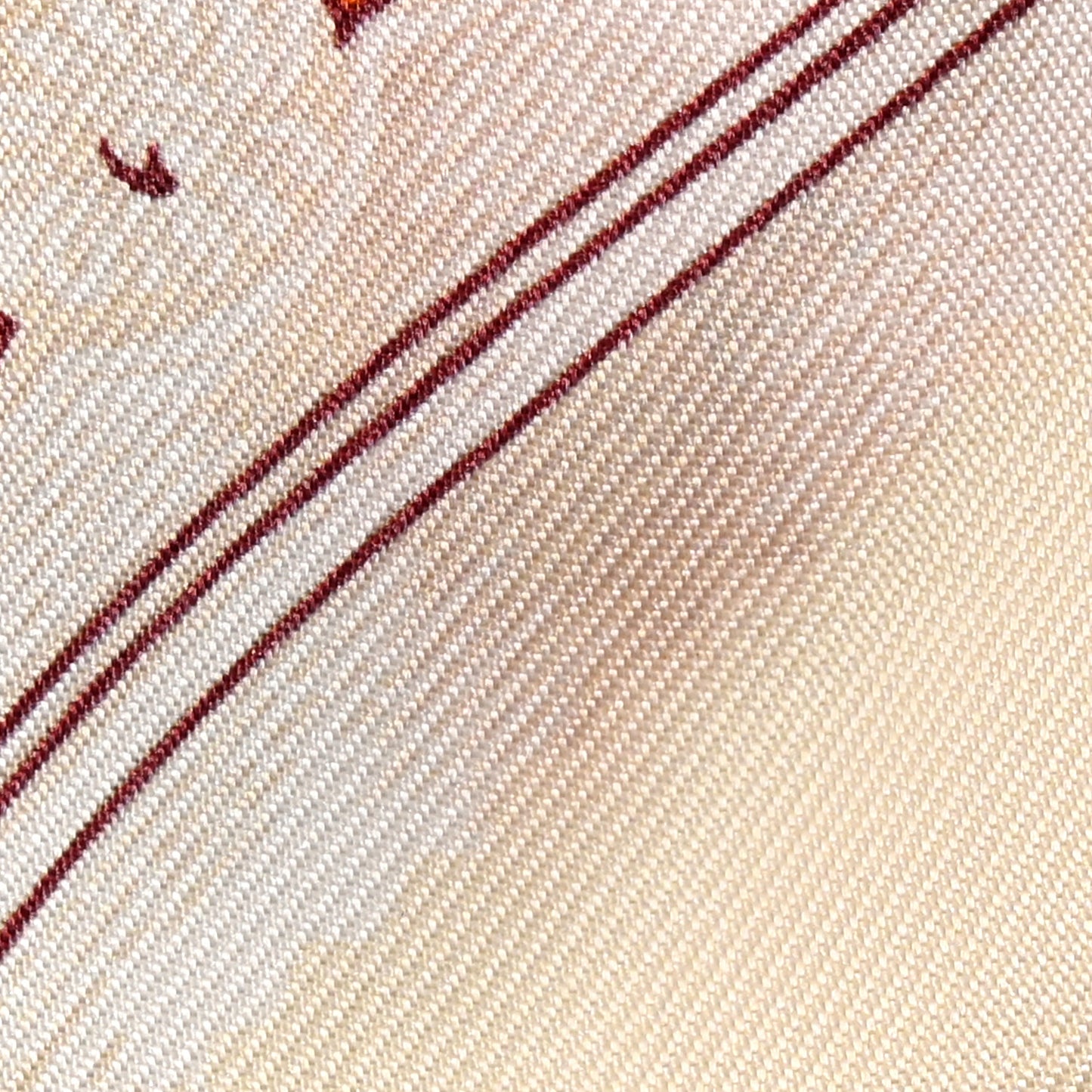 Silk Etriers Remix Twilly Orange Creme Beige