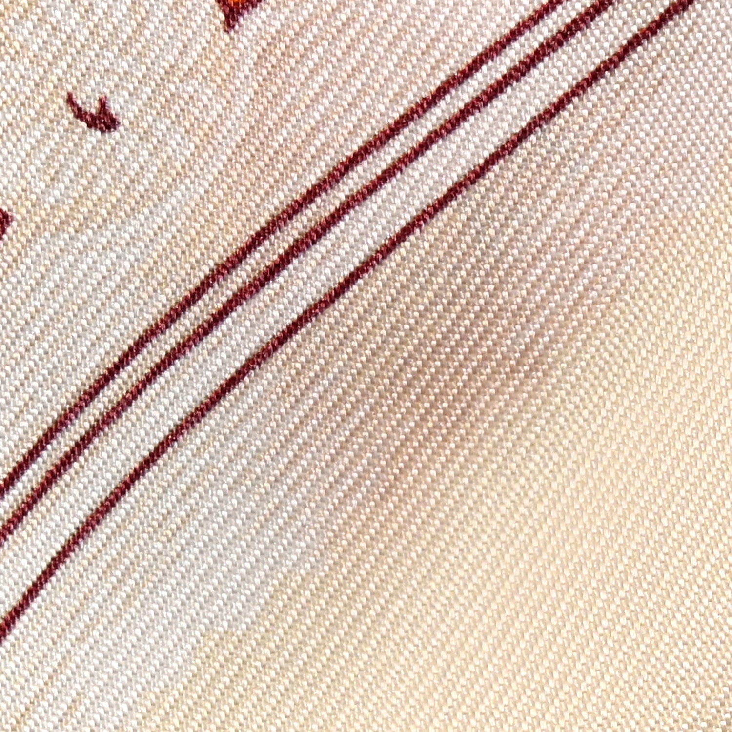 Hermes Silk Etriers Remix Twilly Orange Creme Beige 6 of 7