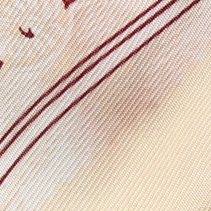 Hermes Silk Etriers Remix Twilly Orange Creme Beige 6 of 7