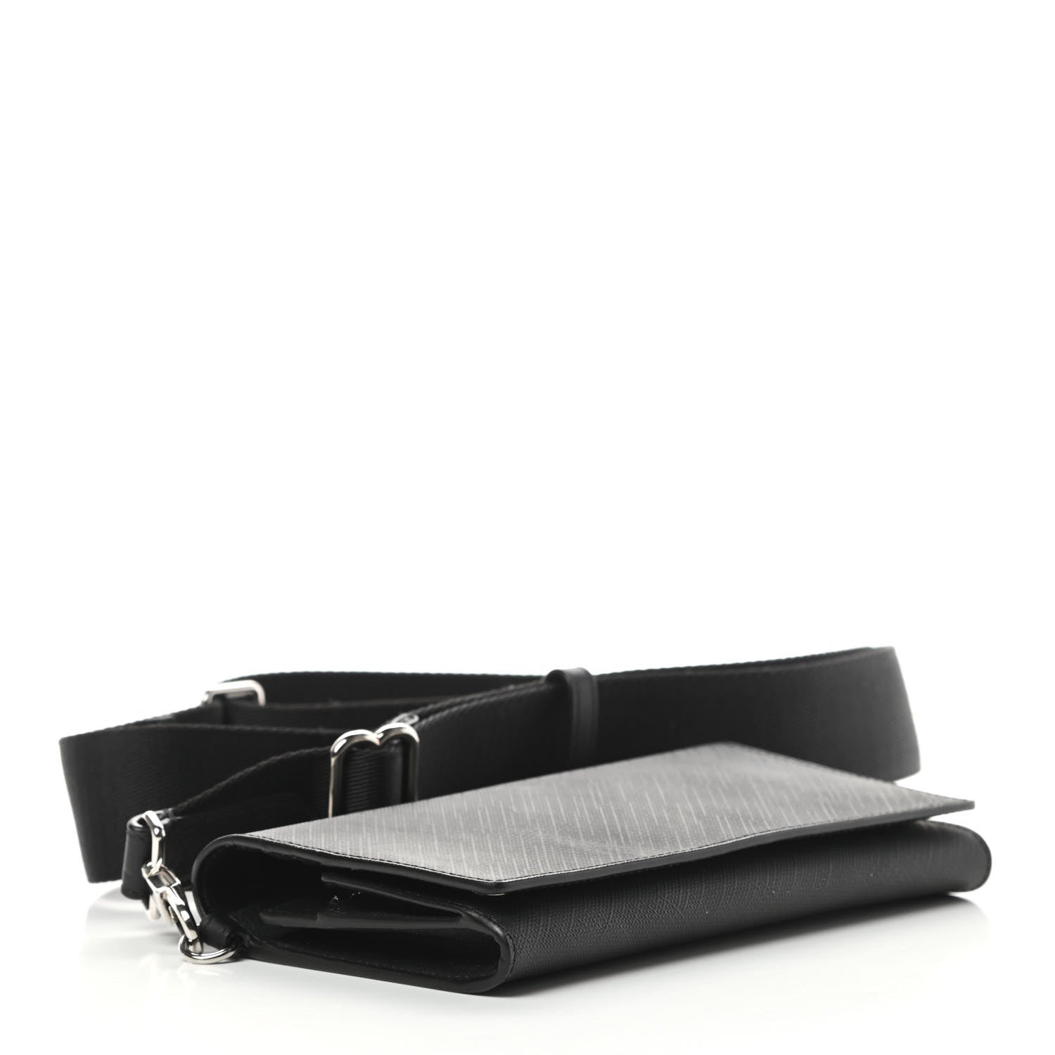 Burberry London Check Wallet with Detachable Strap Charcoal 4 of 13