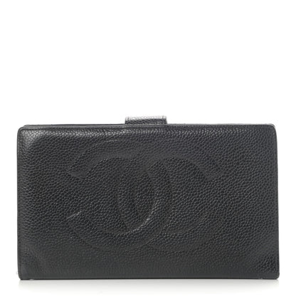 Chanel Caviar Timeless CC French Wallet Black 1 of 10