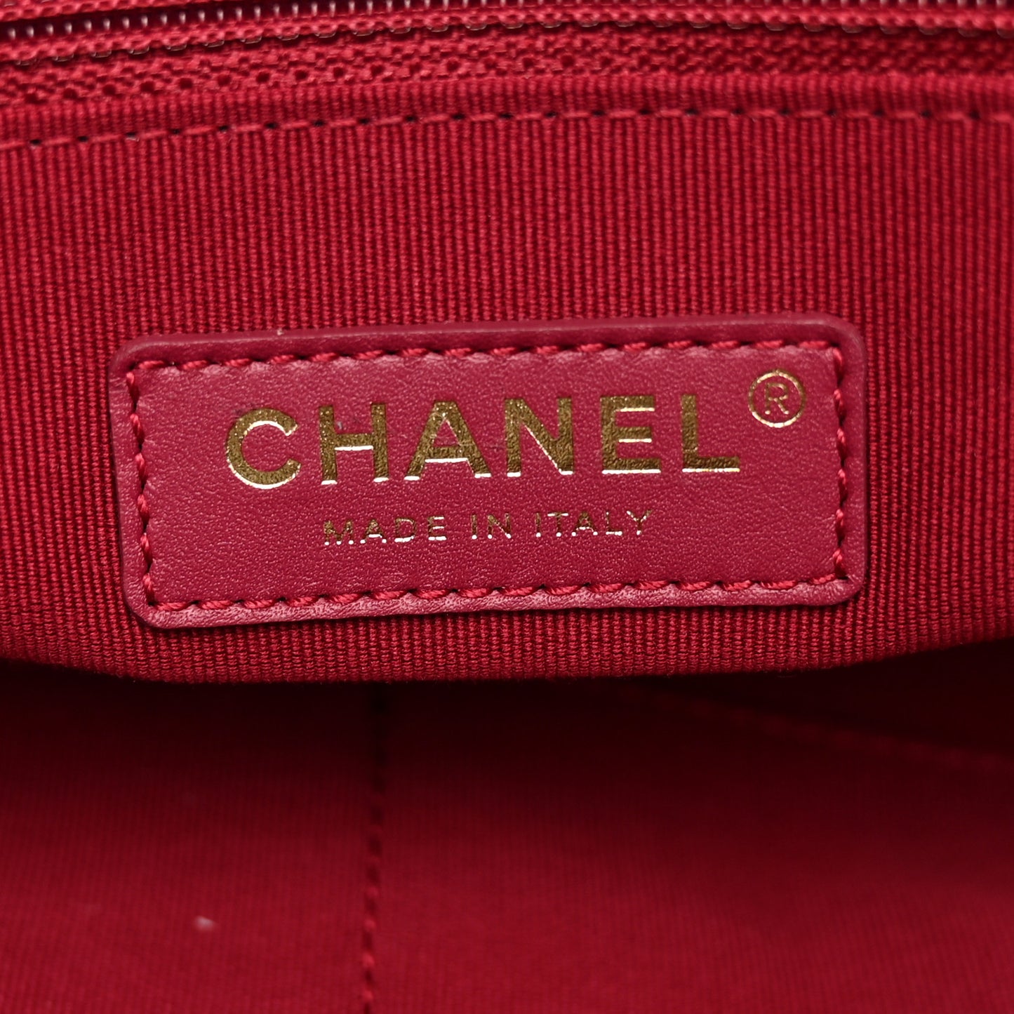 Calfskin Embossed Medium Deauville Tote Black