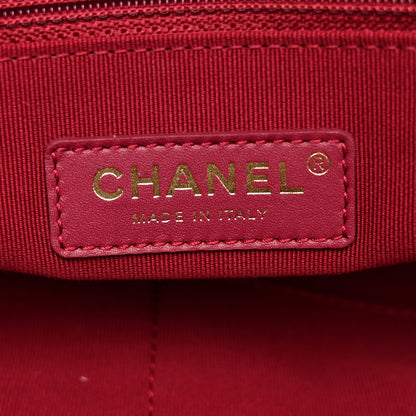 Chanel Calfskin Embossed Medium Deauville Tote Black 7 of 11