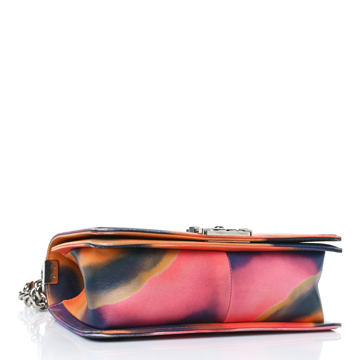 Chanel Printed Lambskin Quilted Medium Flower Power Boy Flap 3 of 12