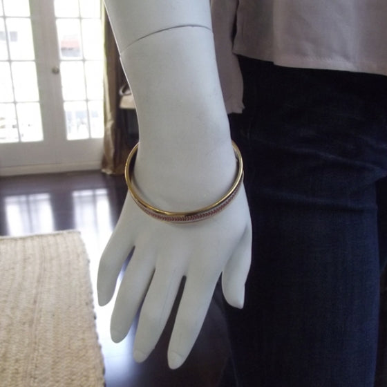 Enamel Narrow Bracelet Gold