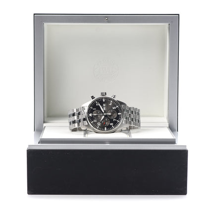 IWC Stainless Steel 43mm Pilot Spitfire Chronograph Automatic Watch Slate IW377719 6 of 6
