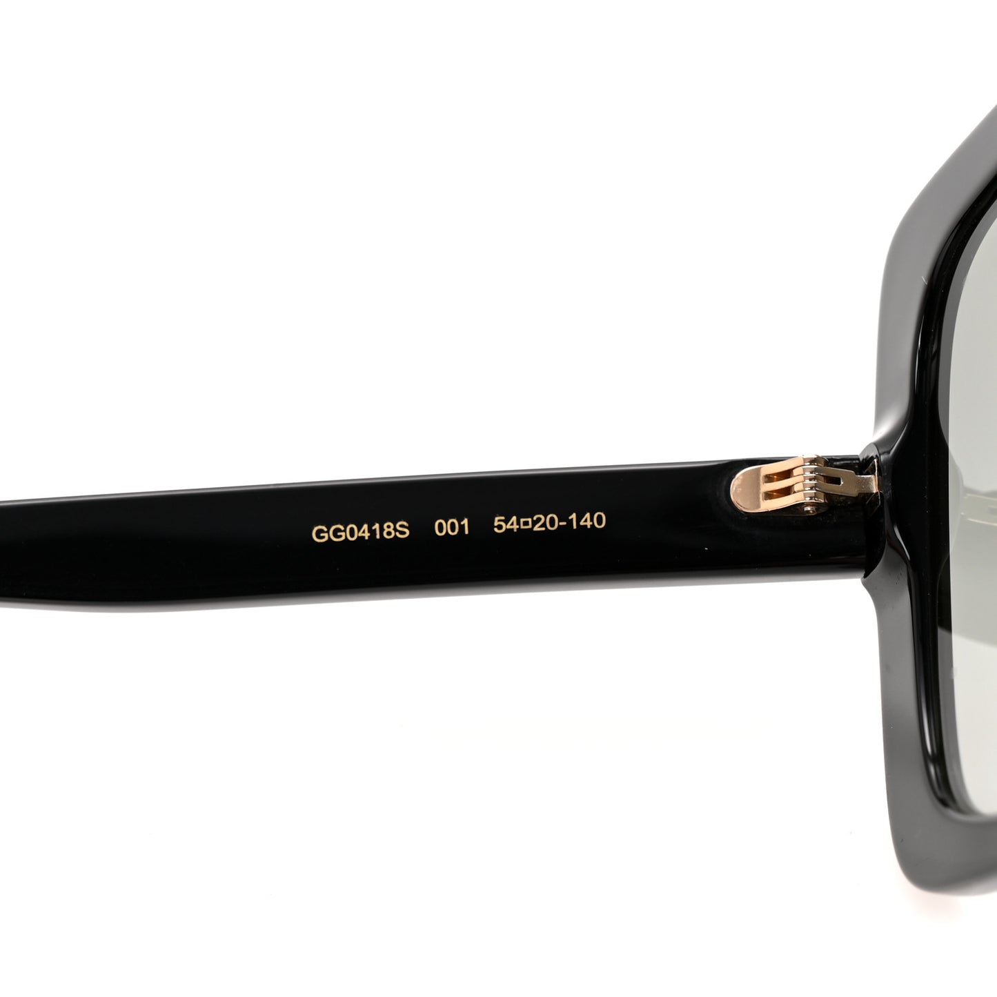 Crystal Square Frame GG Sunglasses GG0418S Black