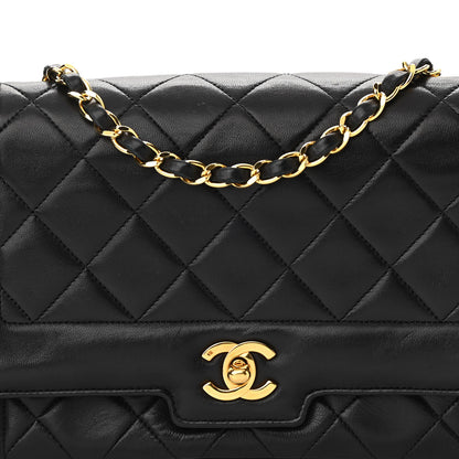 Chanel Lambskin Quilted Medium Single Flap Black 7 of 9