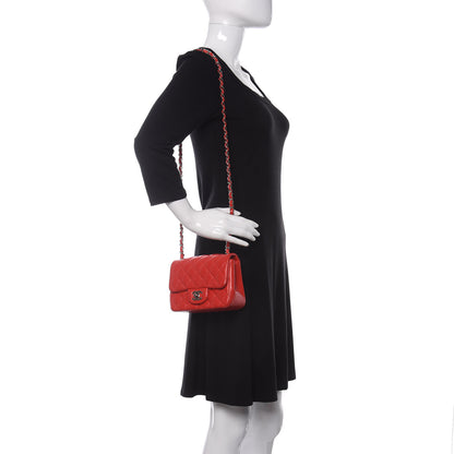 Chanel Lambskin Quilted Mini Square Flap Red 2 of 12