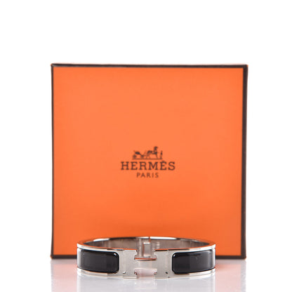 Hermes Enamel Narrow Clic Clac H Bracelet PM Black 6 of 6