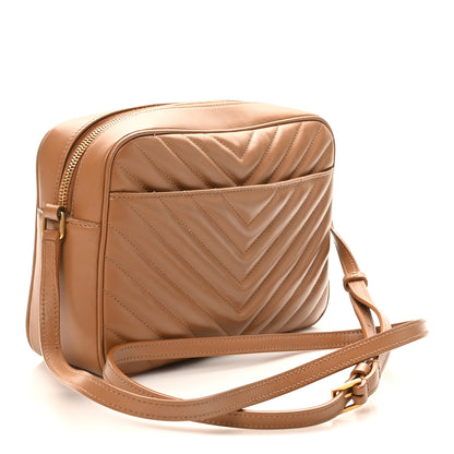 Saint Laurent Calfskin Matelasse Monogram Lou Camera Bag Cinnamon 3 of 10