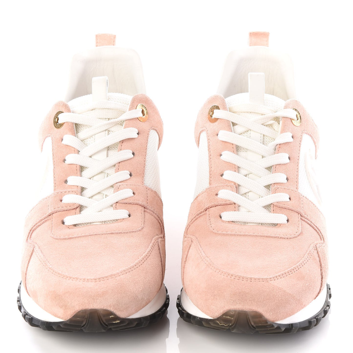 Suede Calfskin Run Away Sneakers 38 Pink