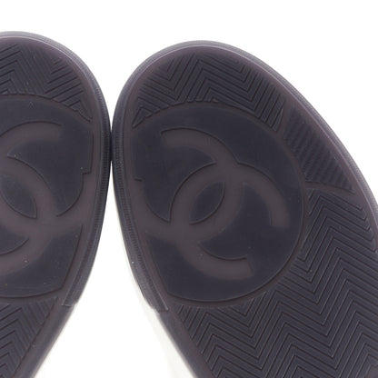 Chanel Calfskin CC Womens Sneakers 40 White Black 7 of 11