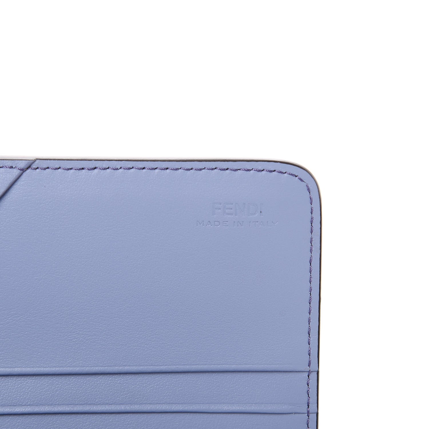 Fendi Vitello Liberty Studded Continental Wallet On Chain Azzurro Sky Multicolor 6 of 9