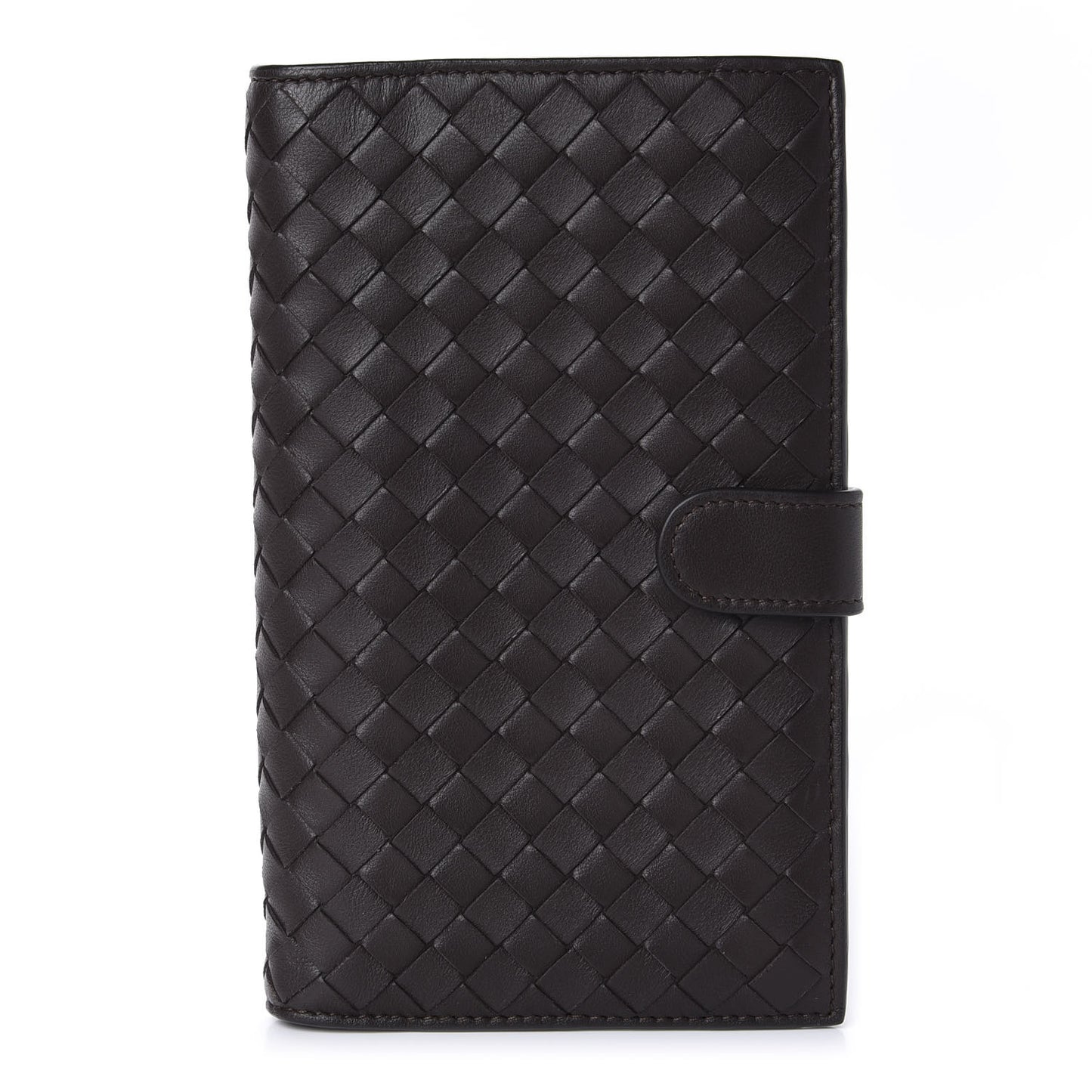 Nappa Intrecciato Continental Wallet Ebano