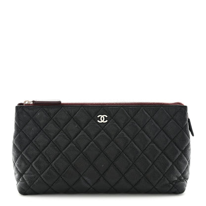 Chanel Lambskin Quilted Cosmetic Case Black 1 of 12