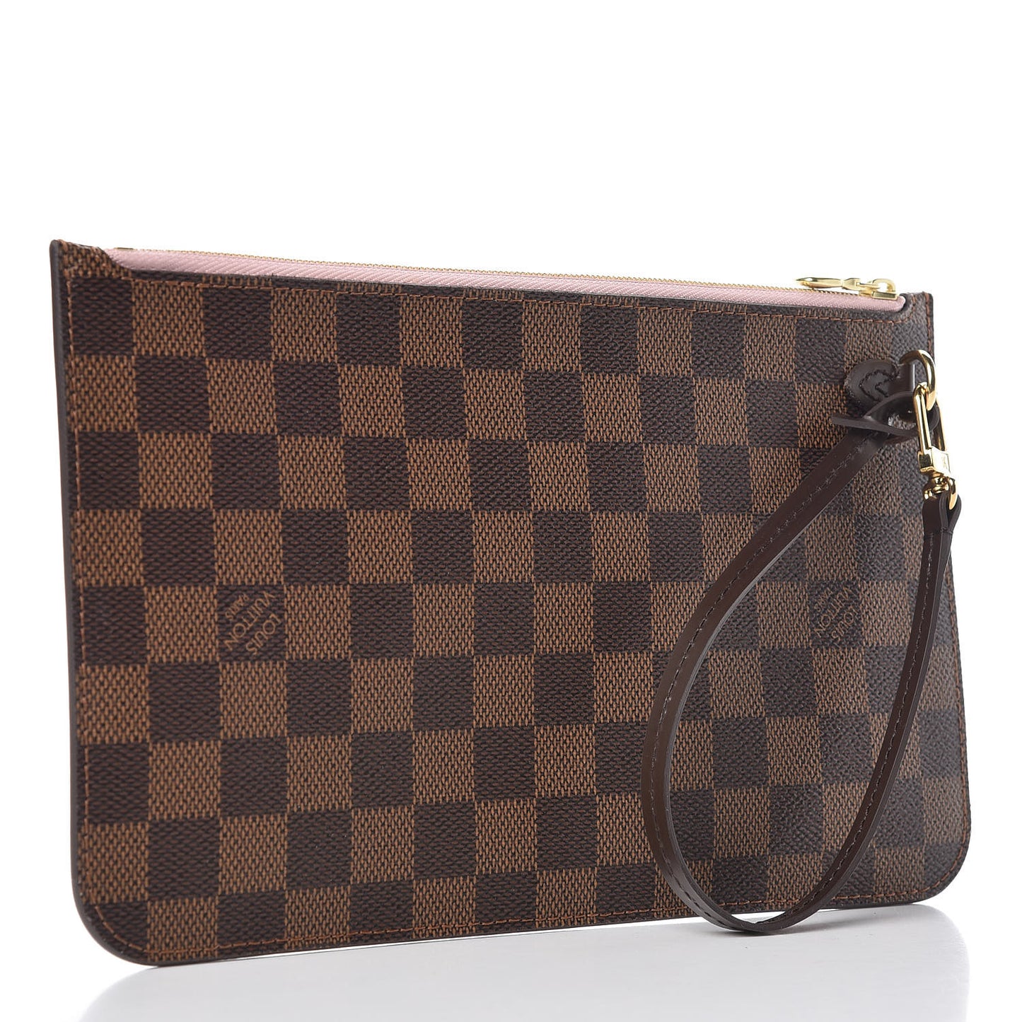 Damier Ebene Neverfull MM GM Pochette Rose Ballerine