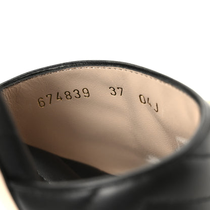 Gucci Nappa Matelasse GG Marmont 75mm Slide Sandals 37 Black 9 of 10