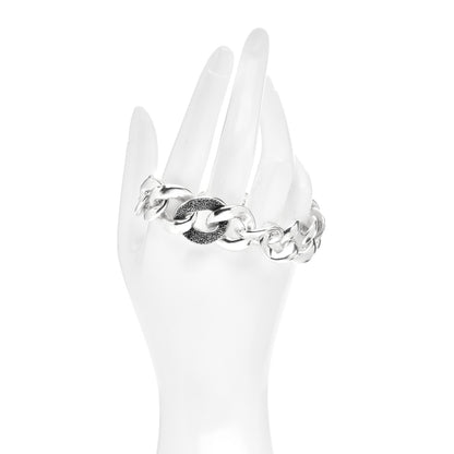 David Yurman Sterling Silver Black Diamond Large Cordelia Curb Link Bracelet 2 of 4