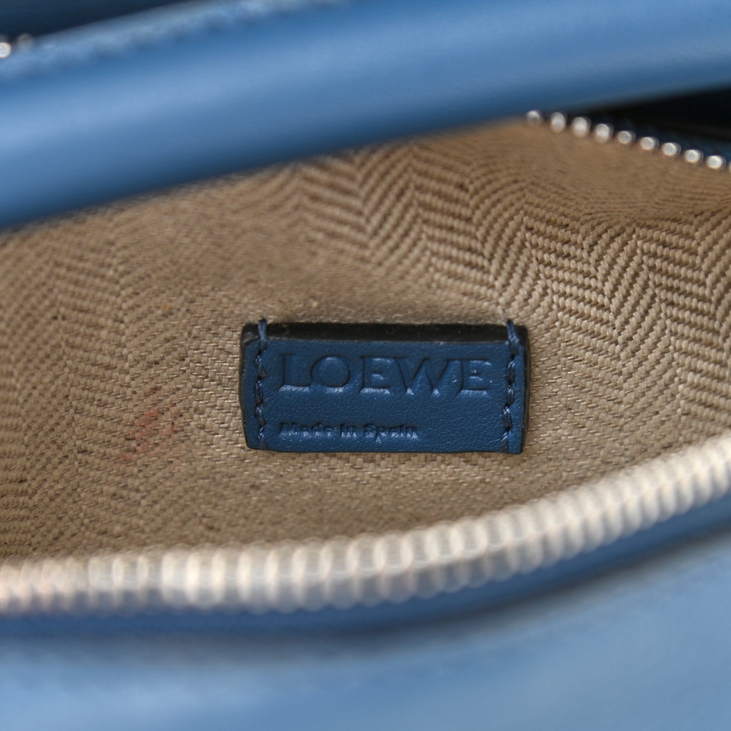 Loewe Calfskin Mini Puzzle Bag Blue 7 of 12