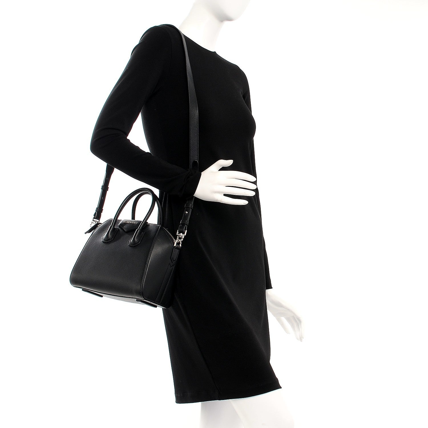 Givenchy Sugar Goatskin Mini Antigona Black 2 of 8