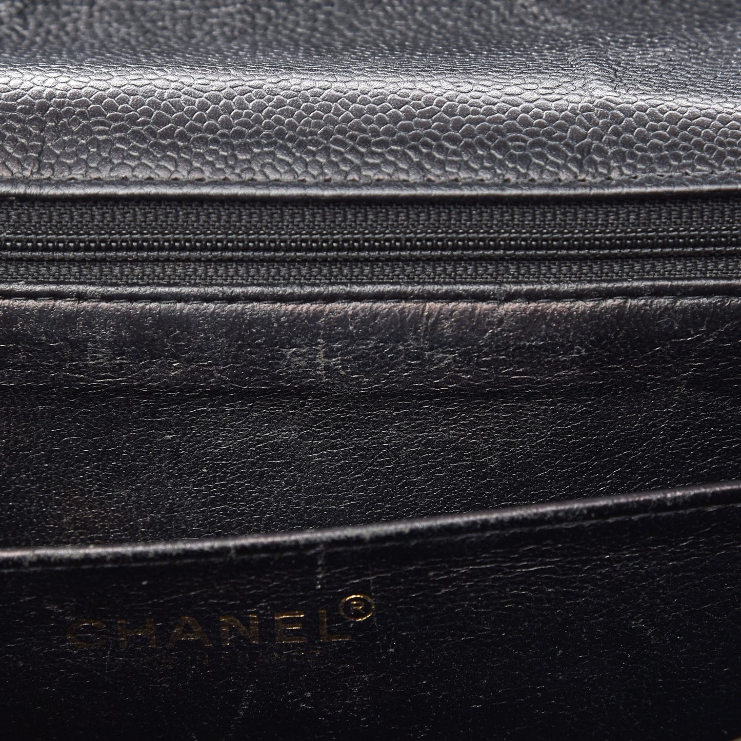 Caviar Quilted Jumbo Single Flap Black