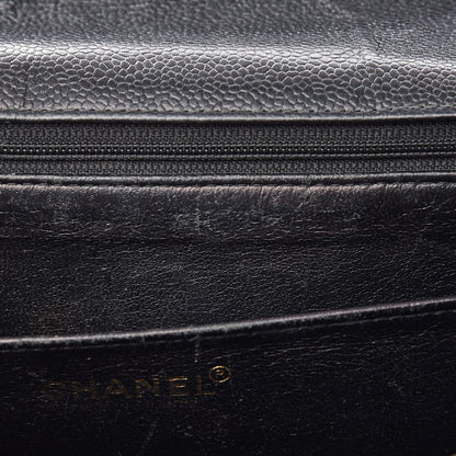 Chanel Caviar Quilted Jumbo Single Flap Black 8 of 16