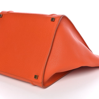 Celine Bullhide Calfskin Medium Phantom Luggage Burnt Orange 9 of 12