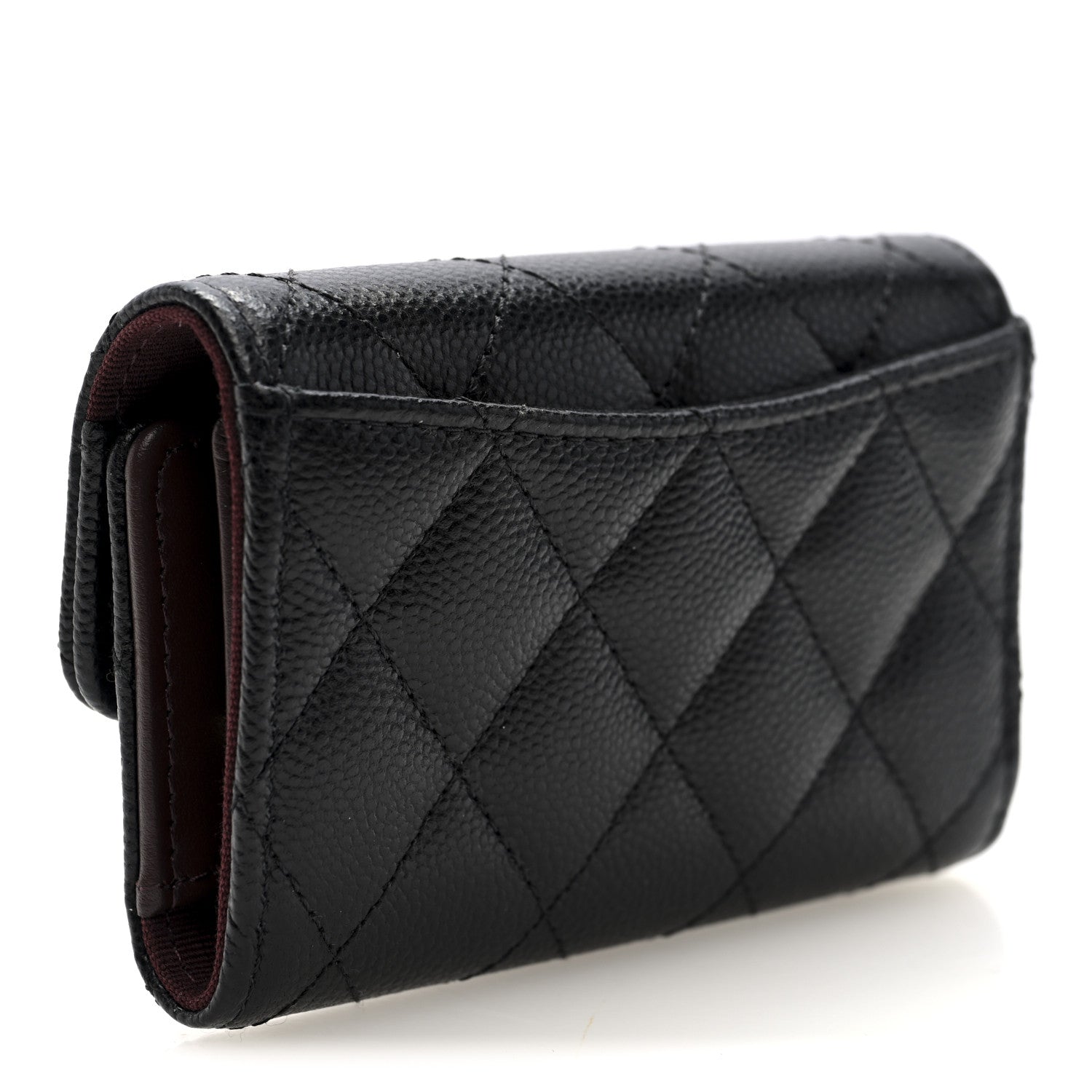 Chanel Caviar Quilted Classic 4 Key Holder Wallet Black 3 of 9