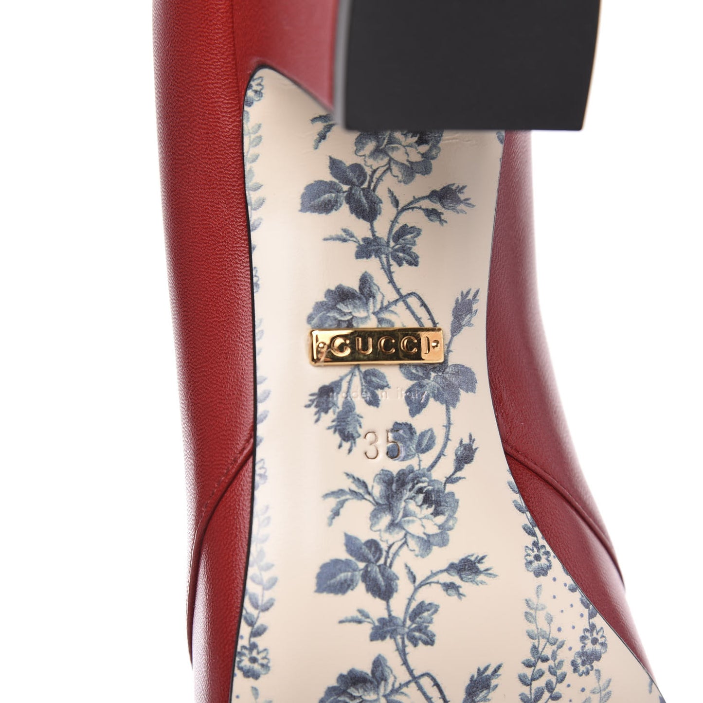Malaga Kid GG Victoire 55mm Loafer Pumps 35 Hibiscus Red