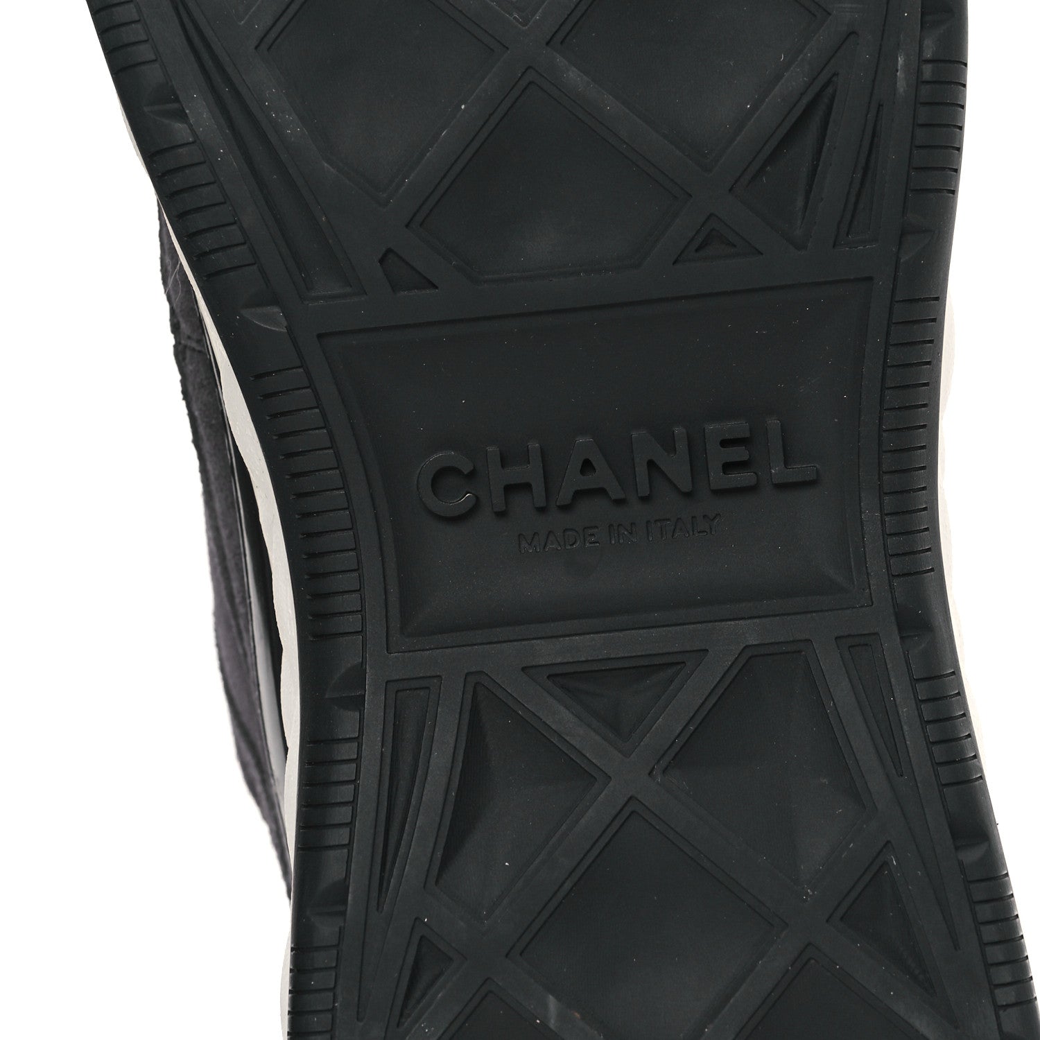 Chanel Suede Calfskin Nylon Grosgrain CC Sneakers 40 Grey 6 of 8