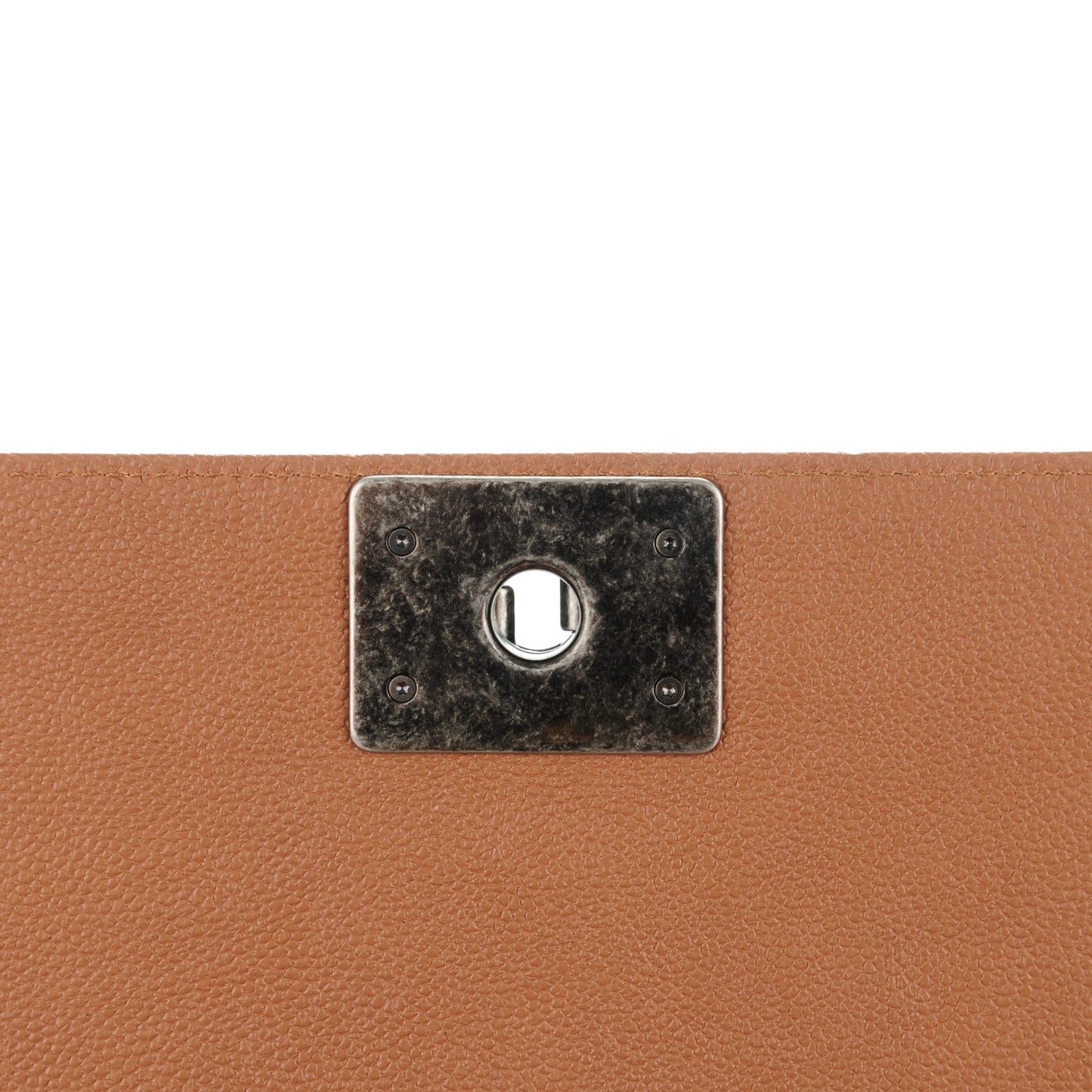 Caviar Quilted Medium Boy Flap Camel