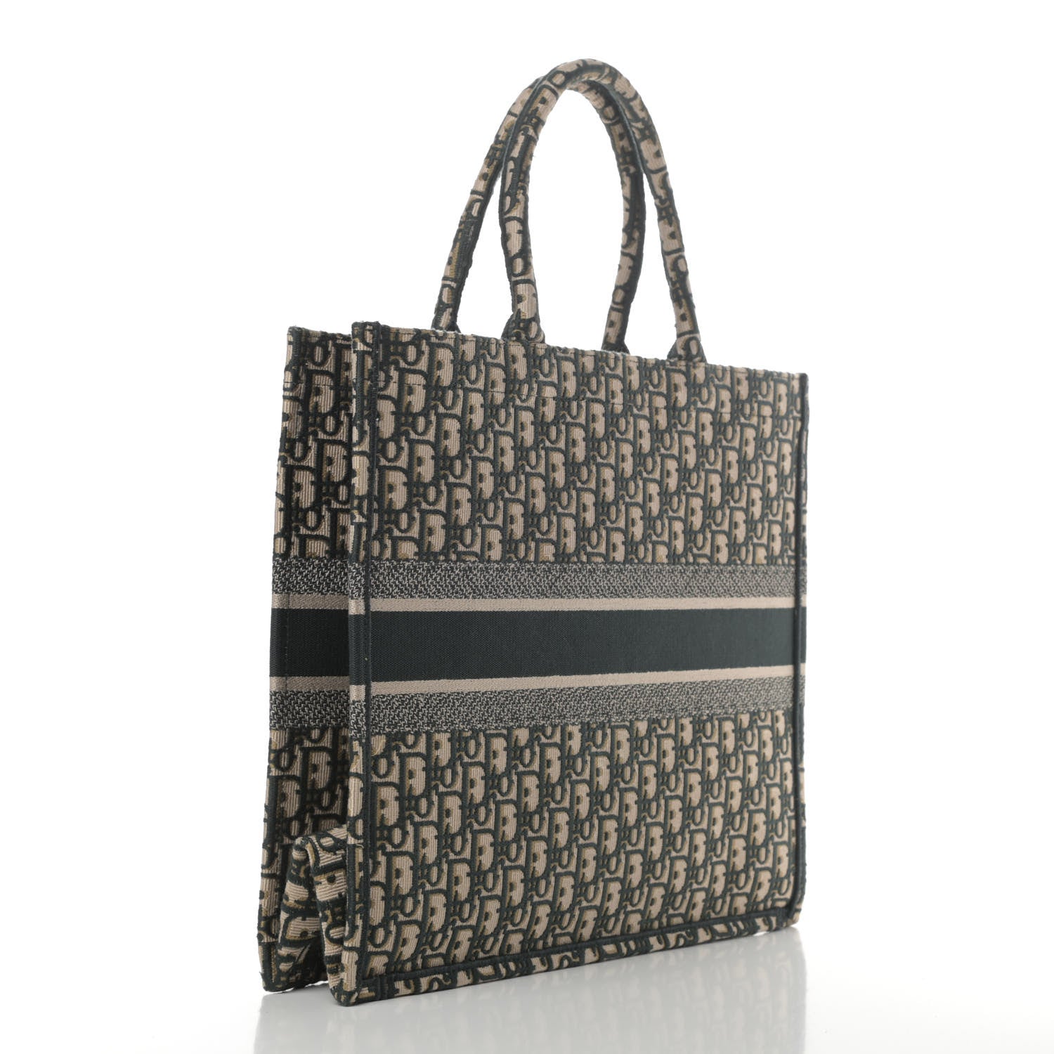 Christian Dior Oblique Large Book Tote Vert Multicolor 2 of 4