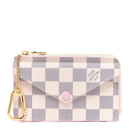 Louis Vuitton Damier Azur Recto Verso Card Holder Rose Ballerine 1 of 7
