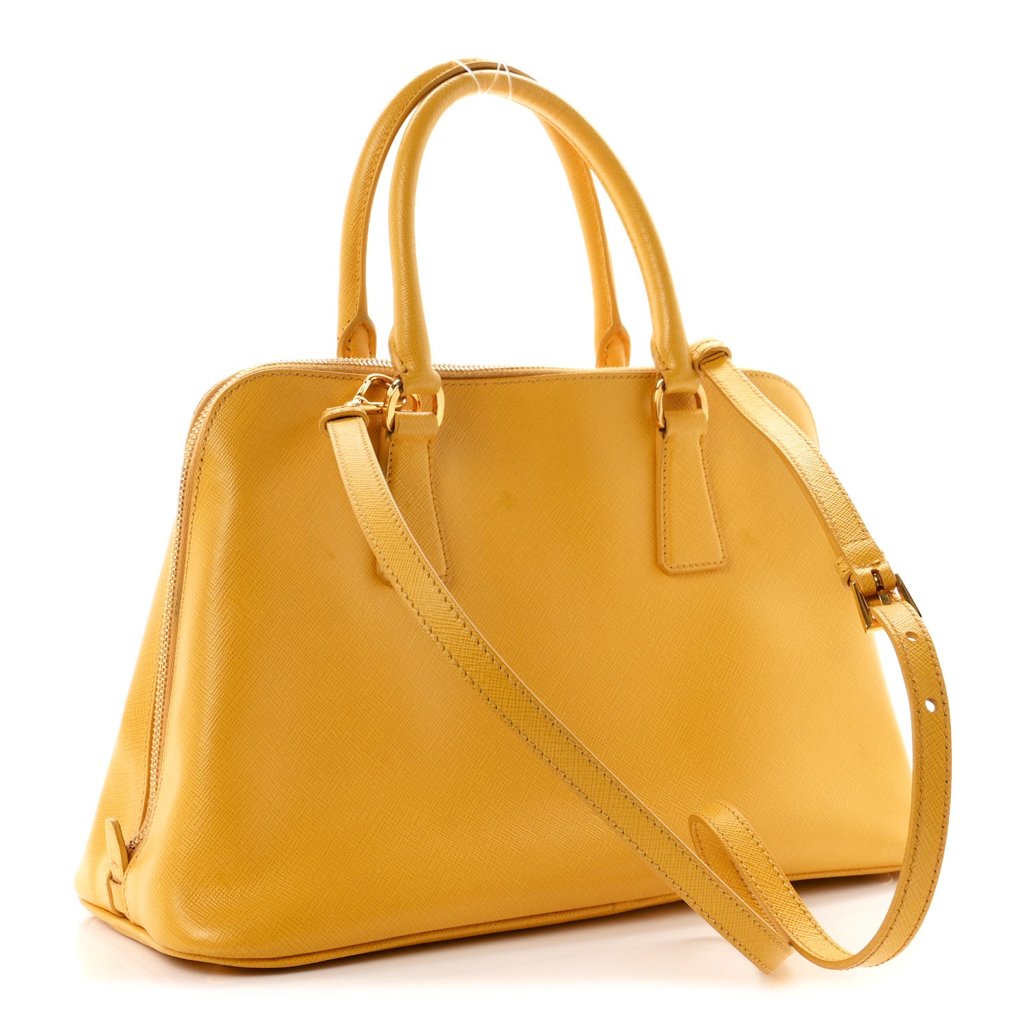 Prada Saffiano Lux Medium Promenade Tote Mimosa 3 of 11
