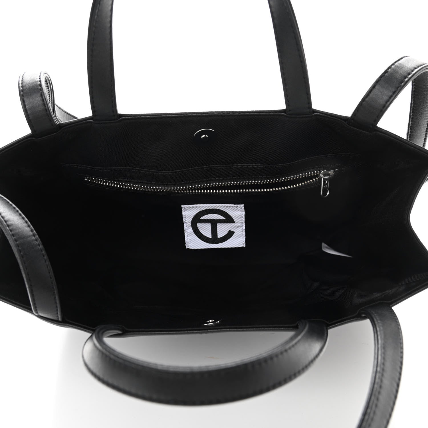 Telfar Vegan Leather Medium Shopping Bag Black 5 of 10