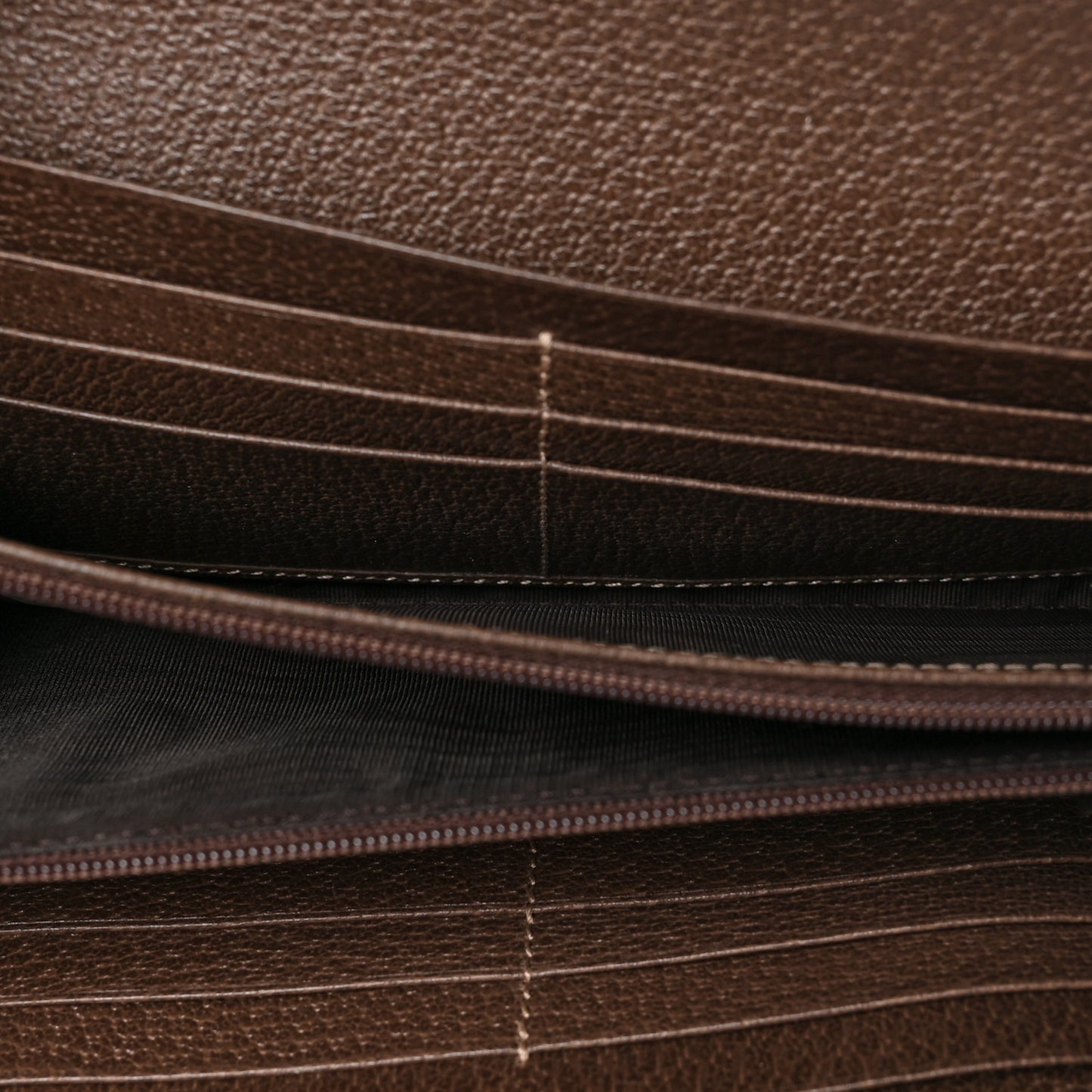 GG Supreme Monogram Web Ophidia Wallet On Chain Brown