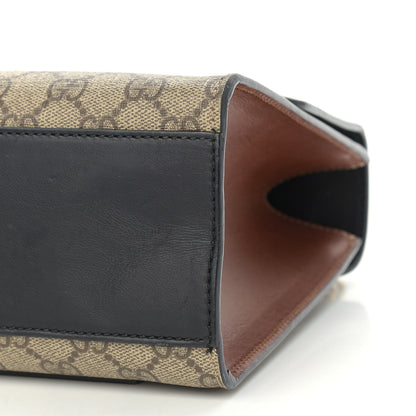 Gucci GG Supreme Monogram Calfskin Medium Padlock Shoulder Bag Beige Black Cuir 10 of 11